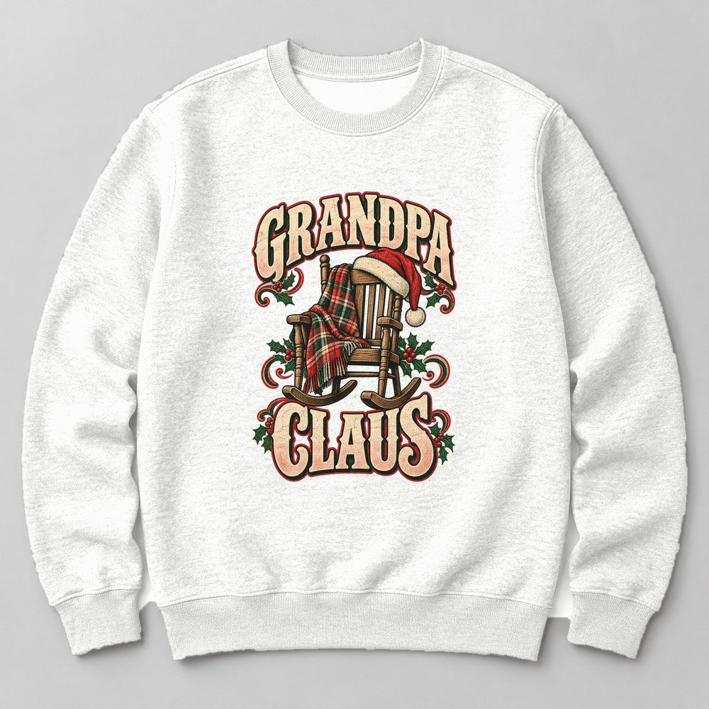 Grandpa Claus Sweatshirt in White