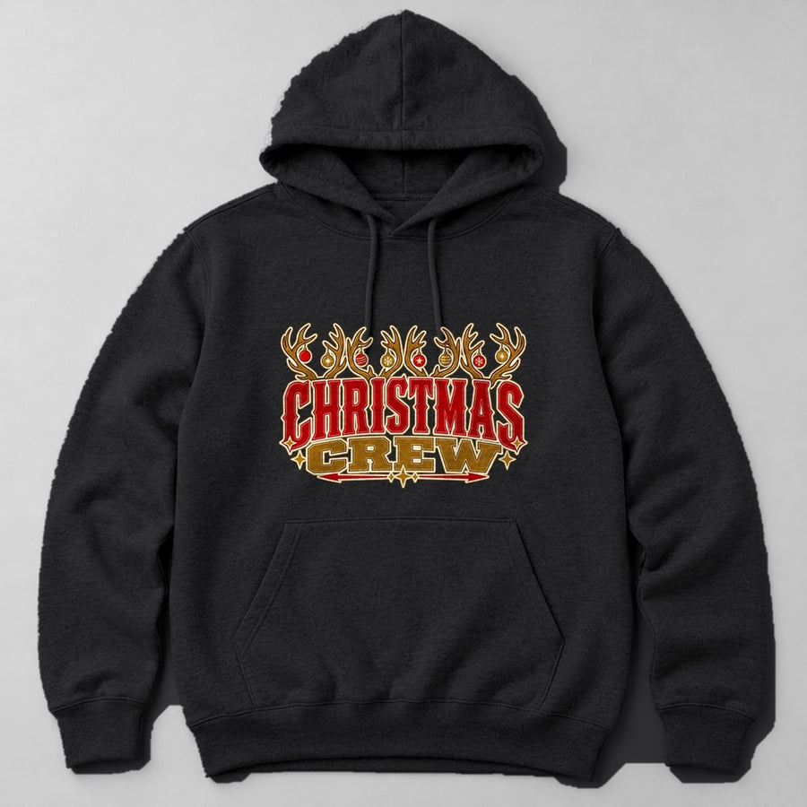 Christmas Crew Hoodie in Black