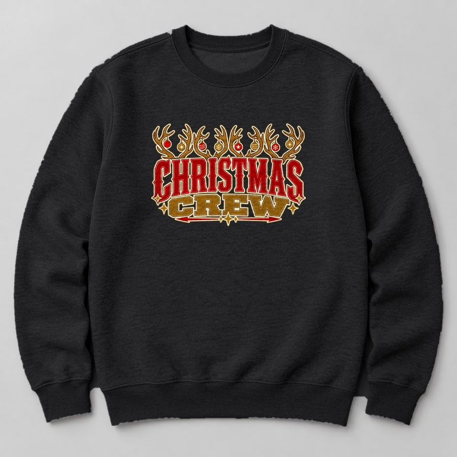 Christmas Crew Sweatshirt in Black