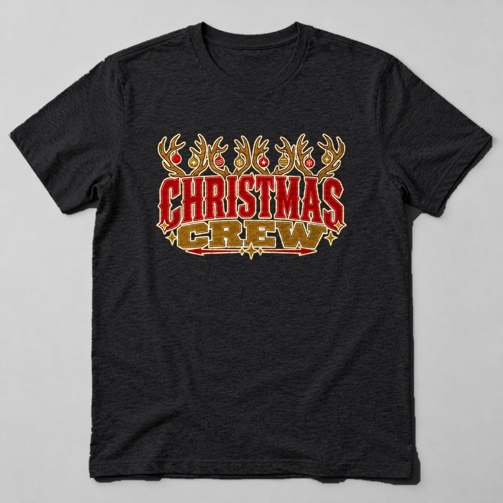 Christmas Crew T-Shirt in Black