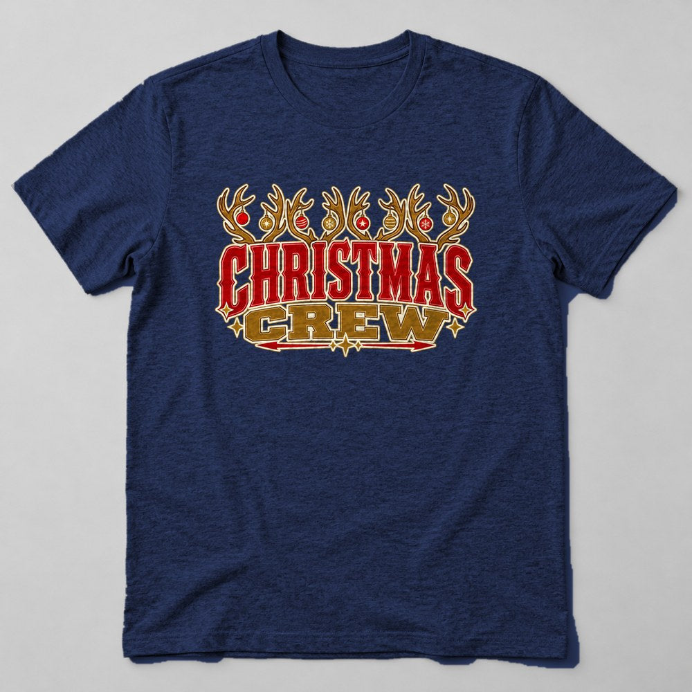 Christmas Crew T-Shirt in Navy