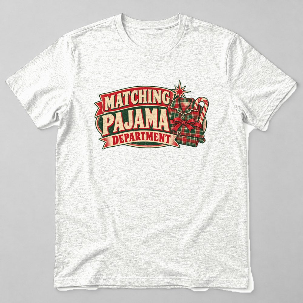 Matching Pajama Department T-Shirt in White