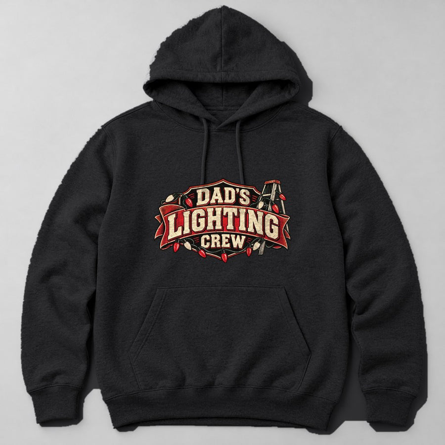 Dad's Lighting Crew Hoodie in Black
