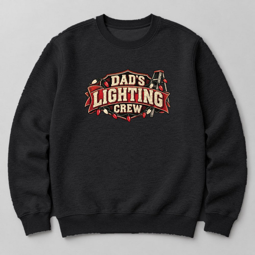 Dad's Lighting Crew Sweatshirt in Black