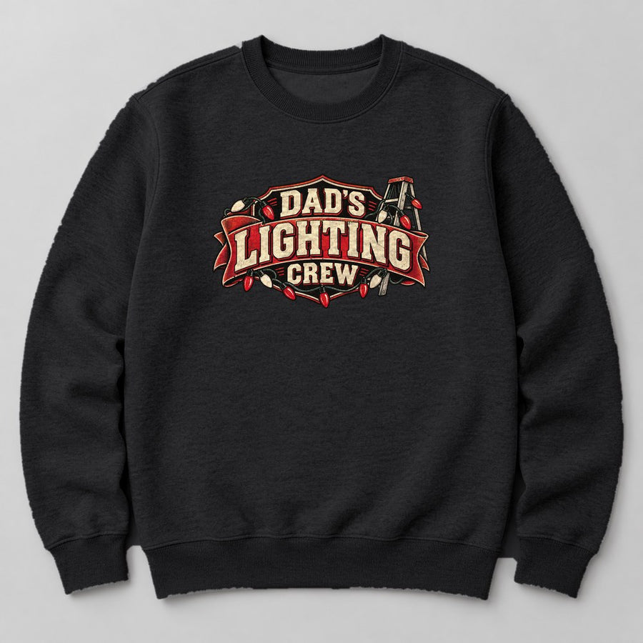 Dad's Lighting Crew Sweatshirt in Black