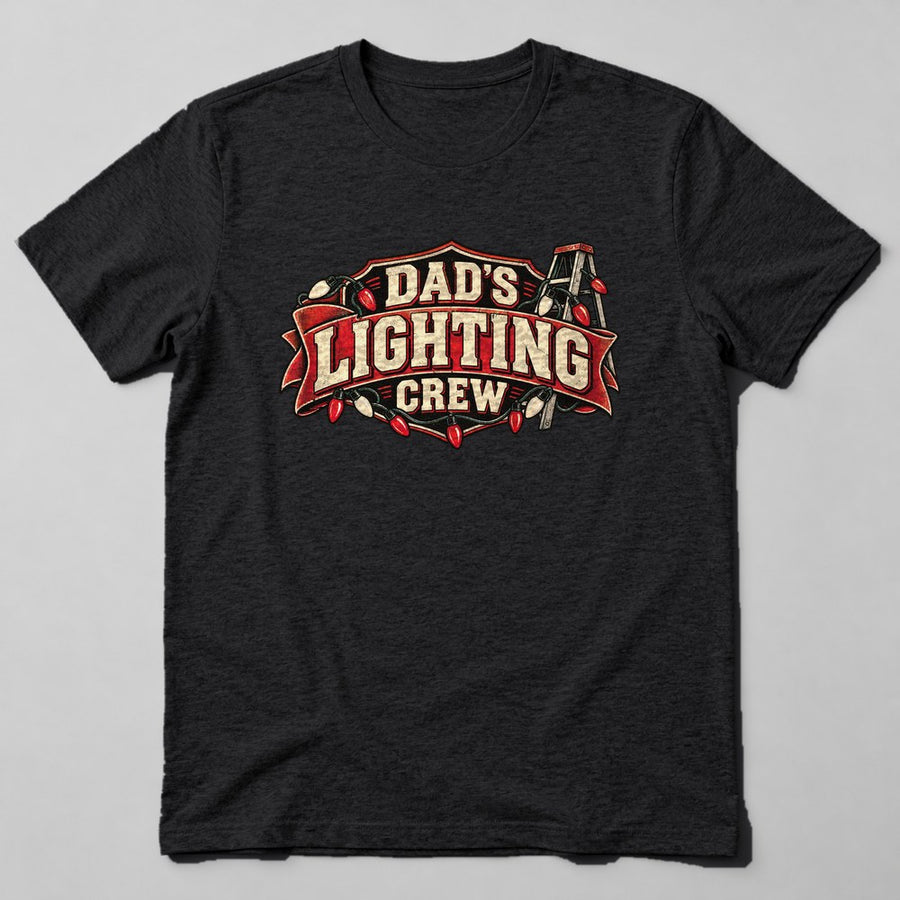 Dad's Lighting Crew T-Shirt in Black