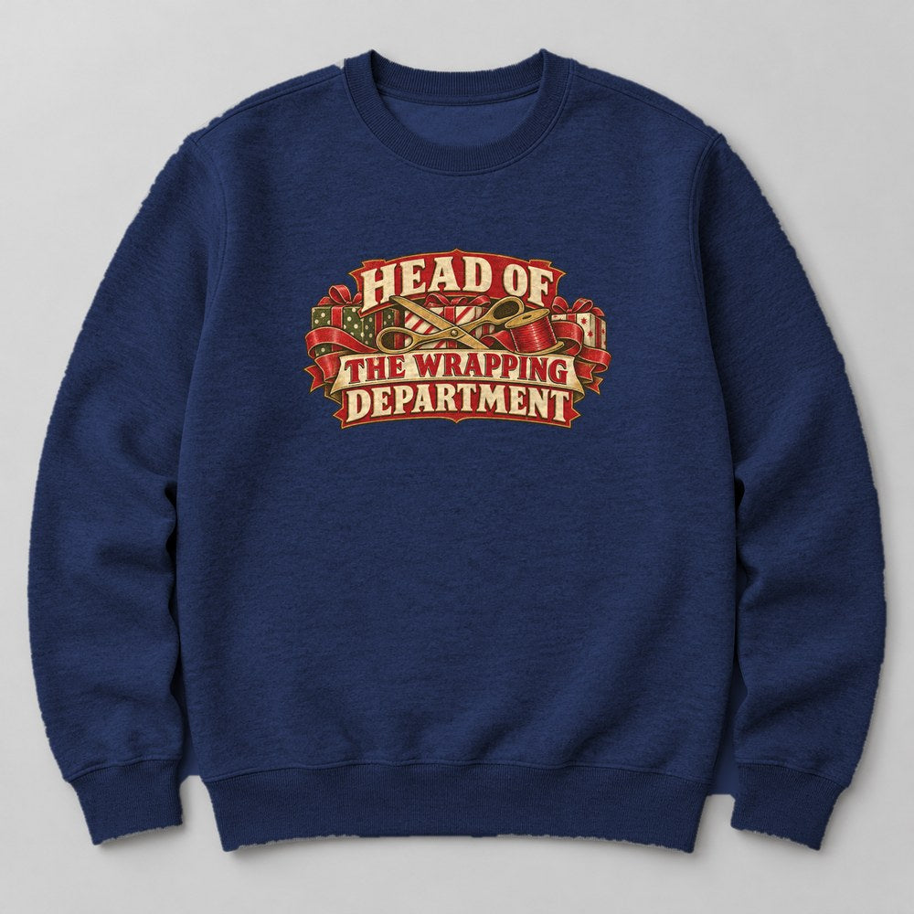 Head of the Wrapping Department Sweatshirt in Navy