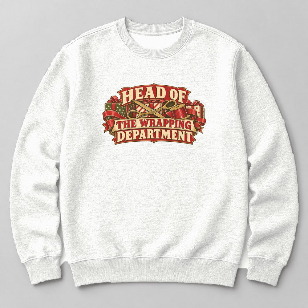 Head of the Wrapping Department Sweatshirt in White