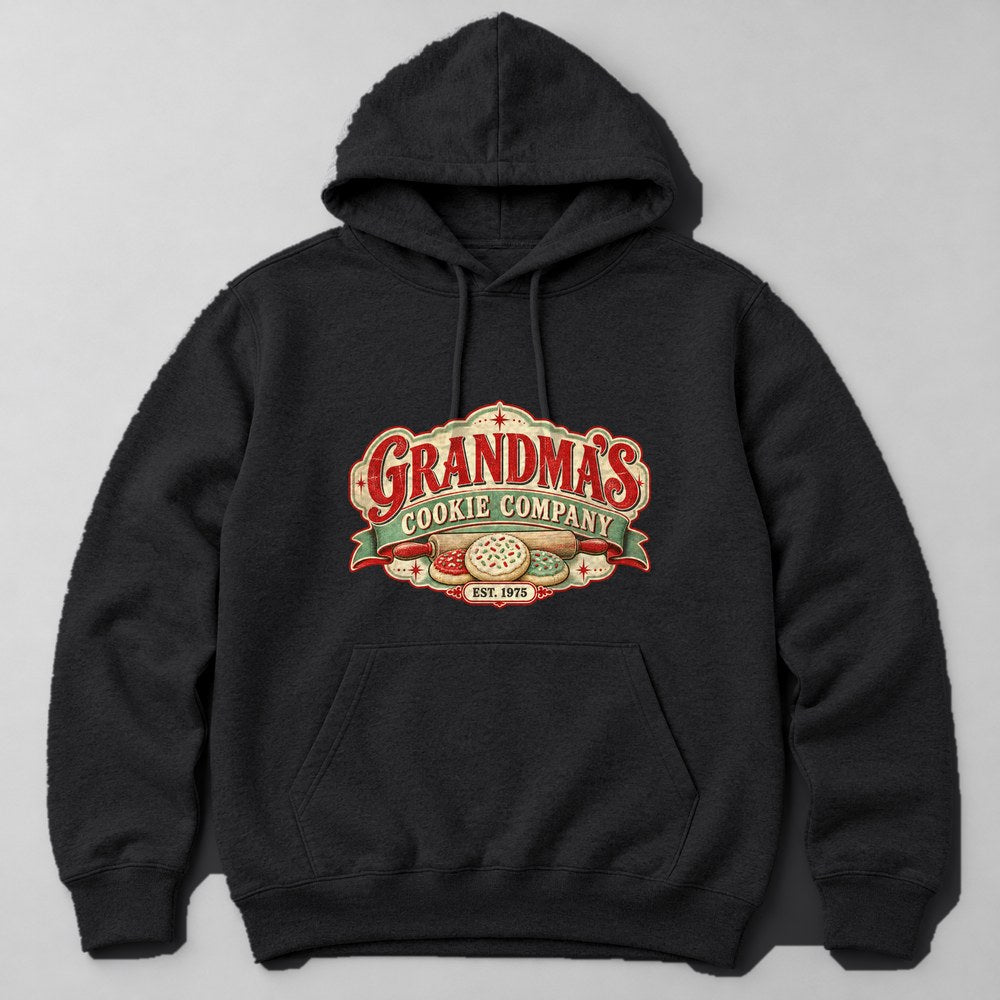 Grandma's Cookie Company Est. 1975 Hoodie in Black