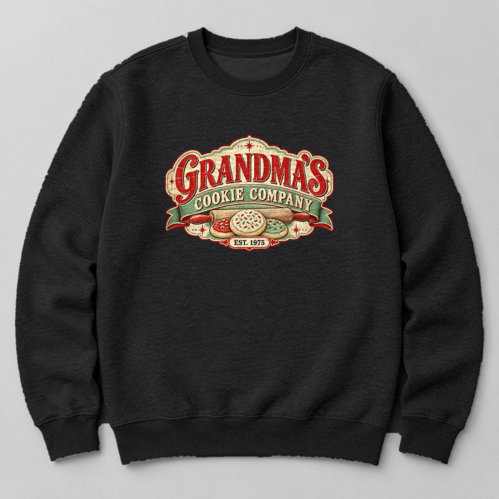 Grandma's Cookie Company Est. 1975 Sweatshirt in Black