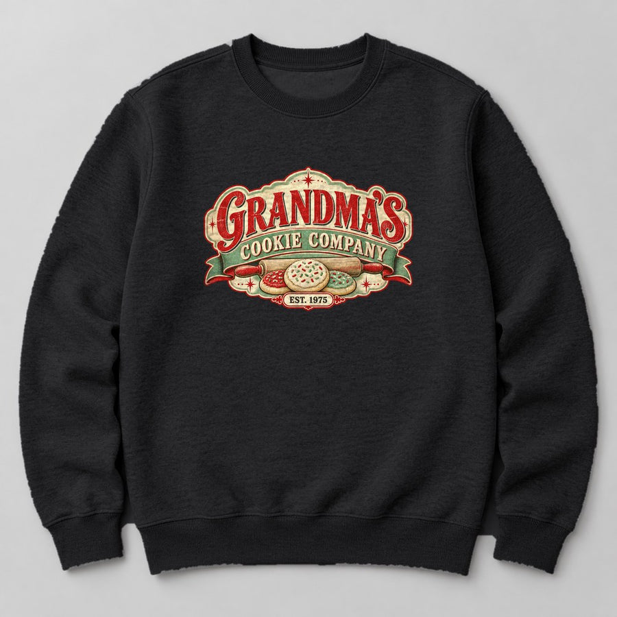 Grandma's Cookie Company Est. 1975 Sweatshirt in Black