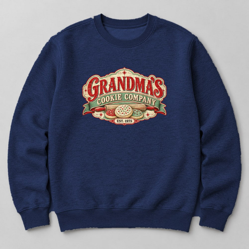 Grandma's Cookie Company Est. 1975 Sweatshirt in Navy