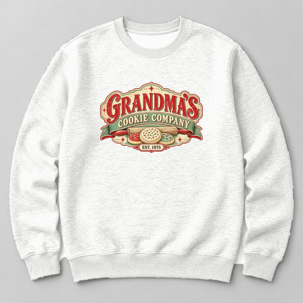 Grandma's Cookie Company Est. 1975 Sweatshirt in White