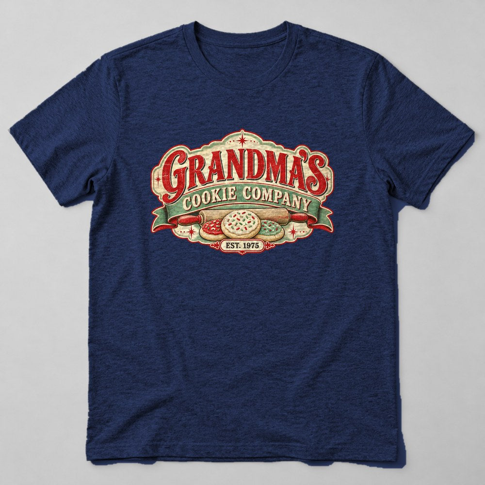 Grandma's Cookie Company Est. 1975 T-Shirt in Navy