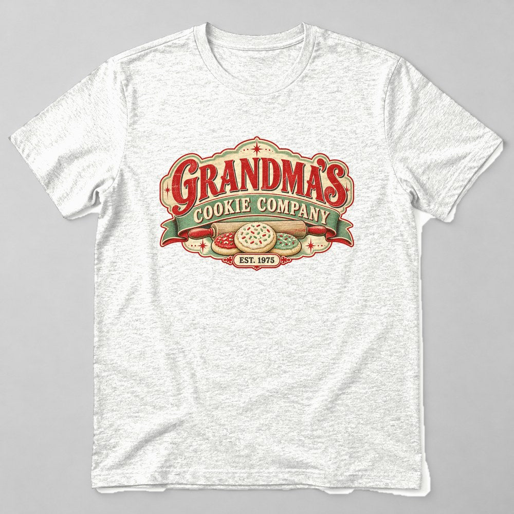 Grandma's Cookie Company Est. 1975 T-Shirt in White