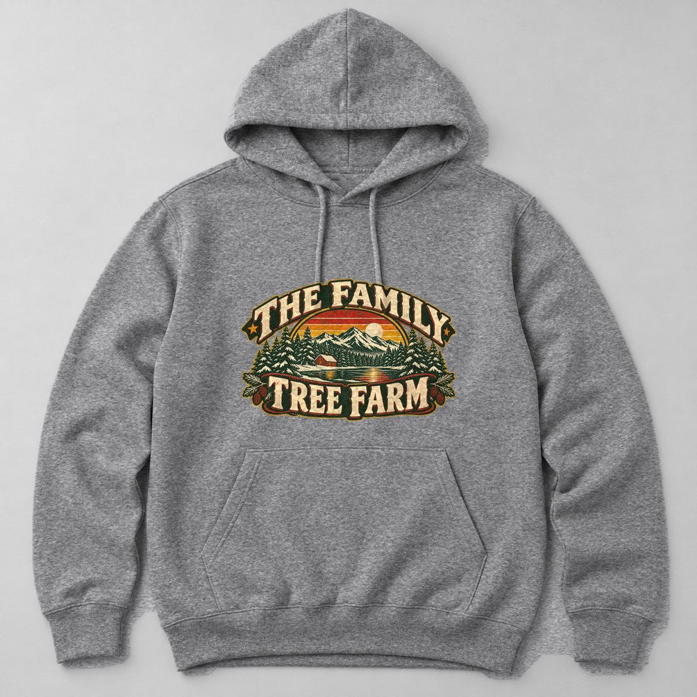 The Family Tree Farm Hoodie in Heather Grey