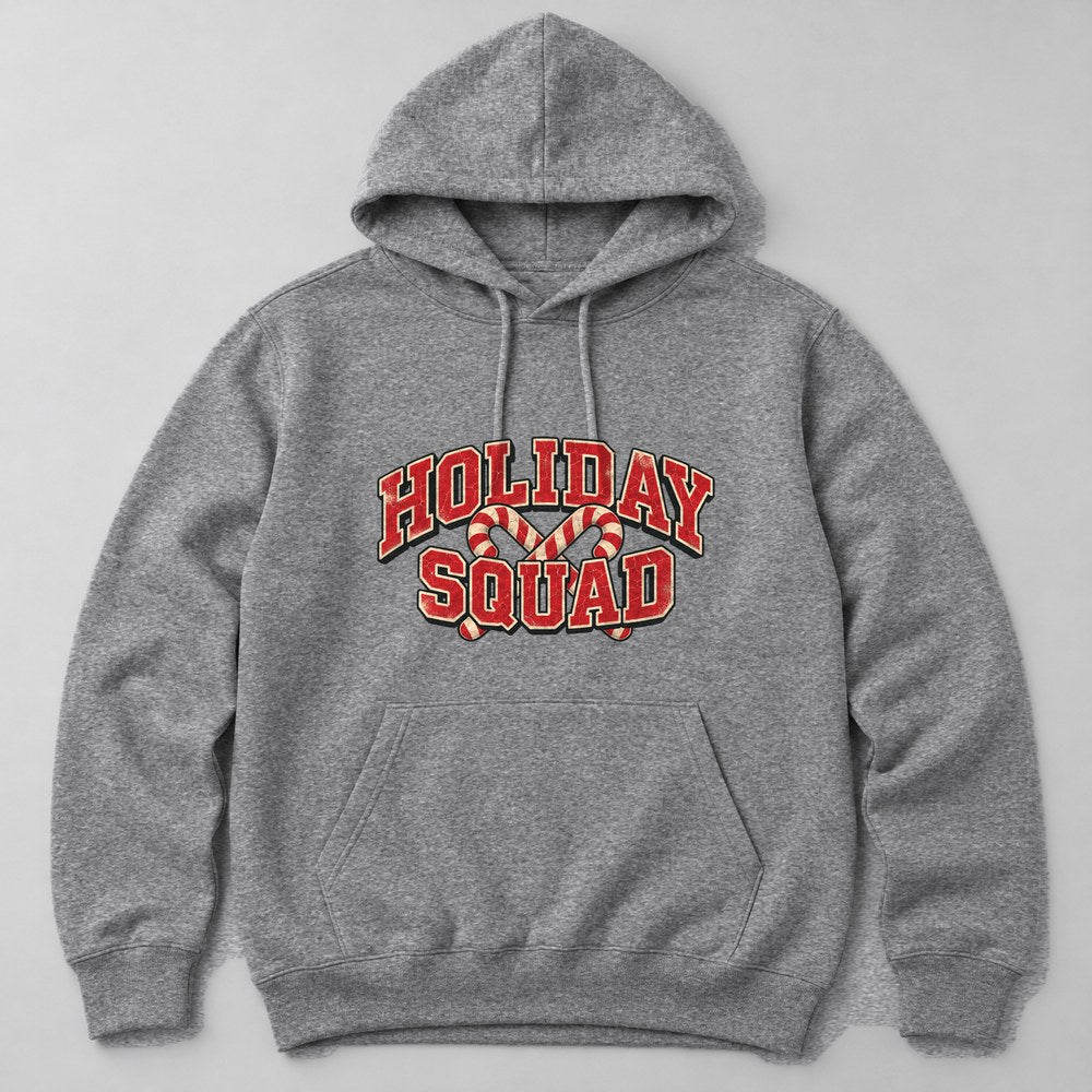 Holiday Squad Hoodie in Heather Grey