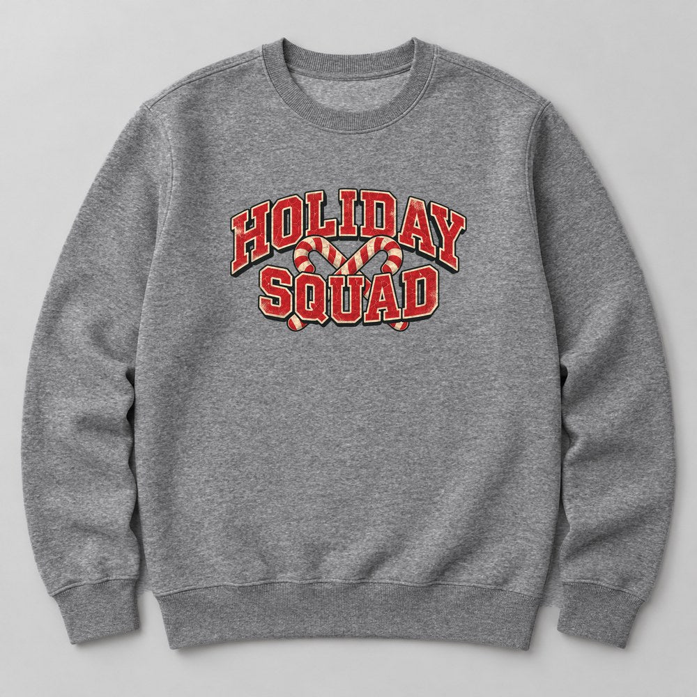 Holiday Squad Sweatshirt in Heather Grey