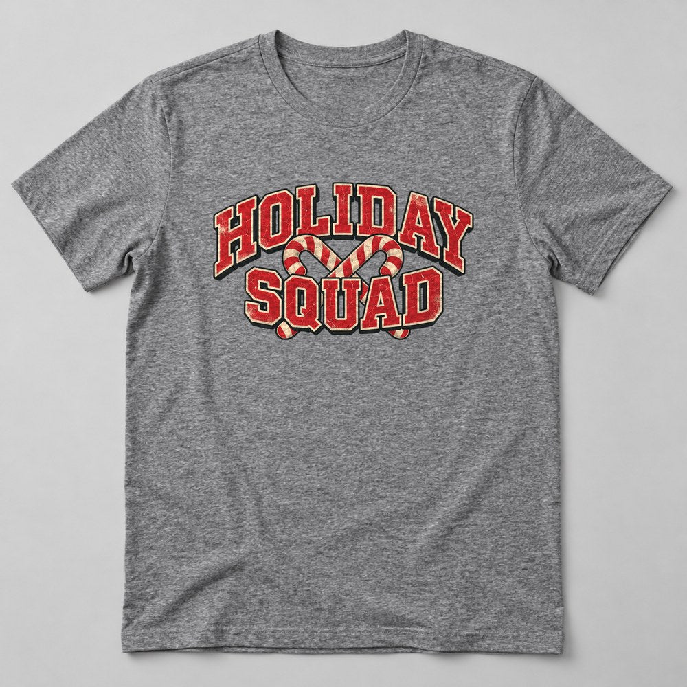 Holiday Squad T-Shirt in Heather Grey