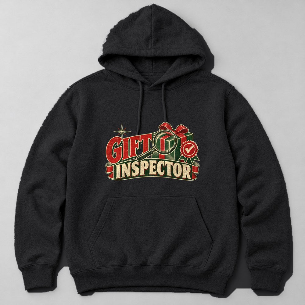Gift Inspector Hoodie in Black