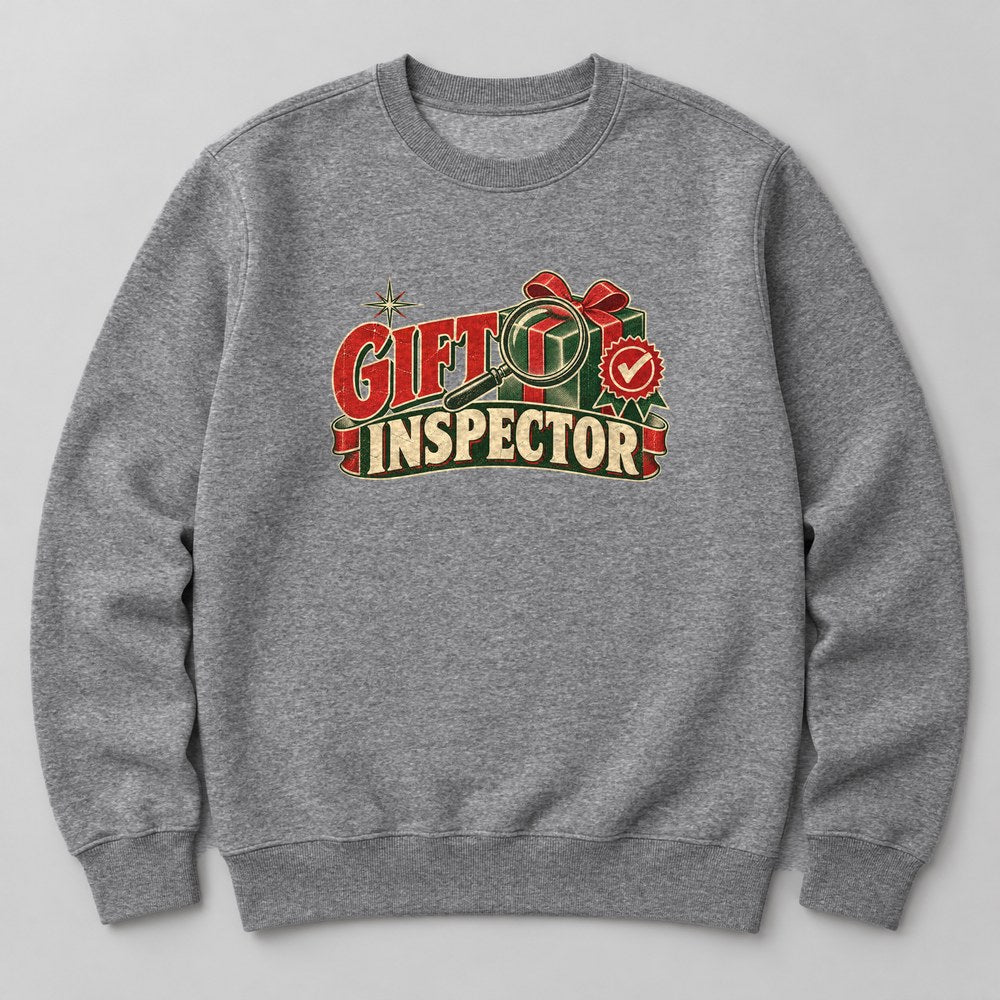Gift Inspector Sweatshirt in Heather Grey