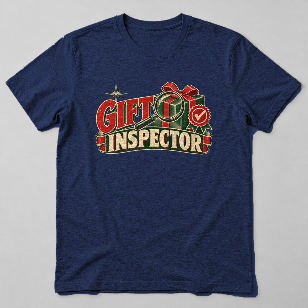 Gift Inspector T-Shirt in Navy