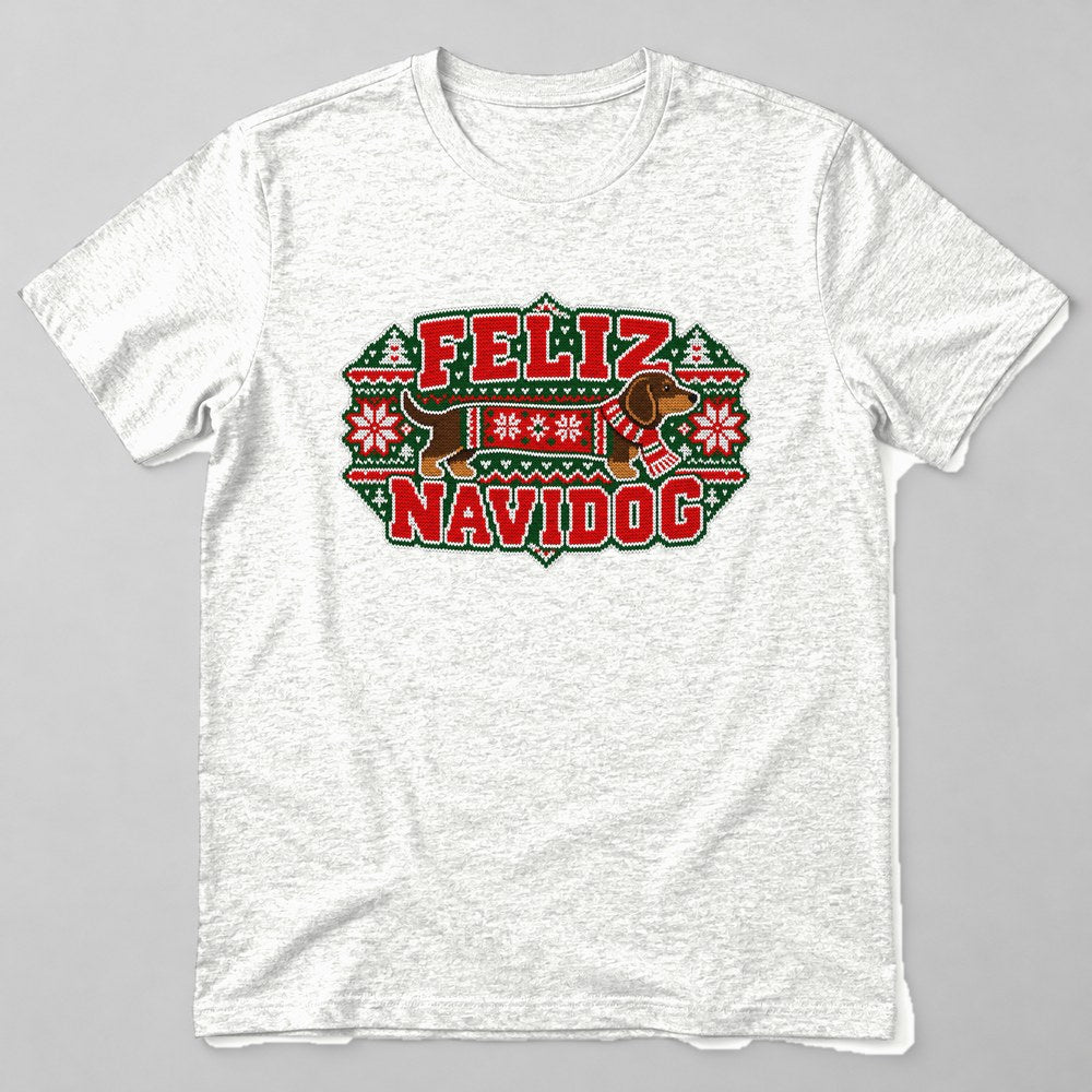 Feliz Navidog T-Shirt in White
