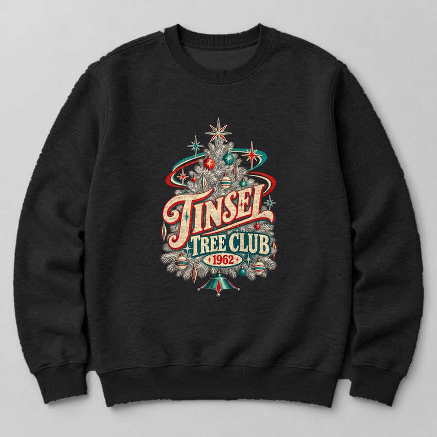 Tinsel Tree Club 1962 Sweatshirt in Black