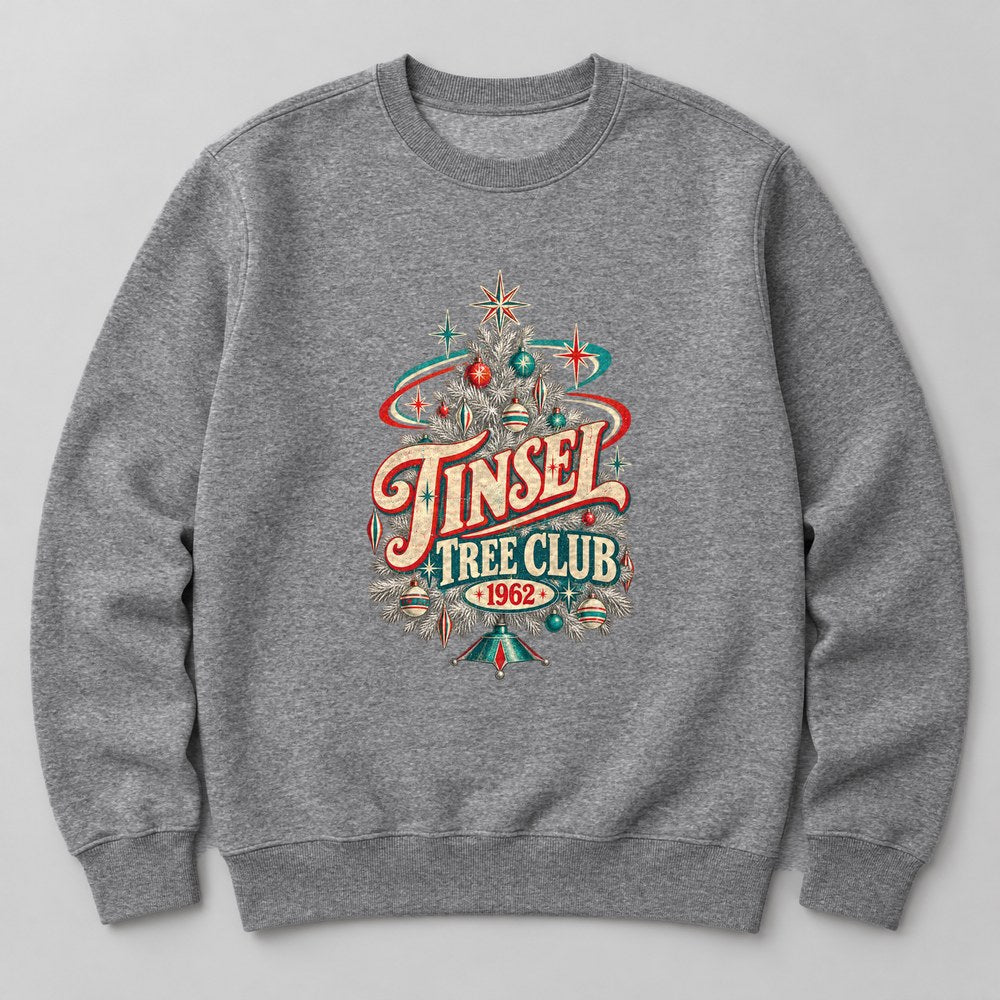 Tinsel Tree Club 1962 Sweatshirt in Heather Grey