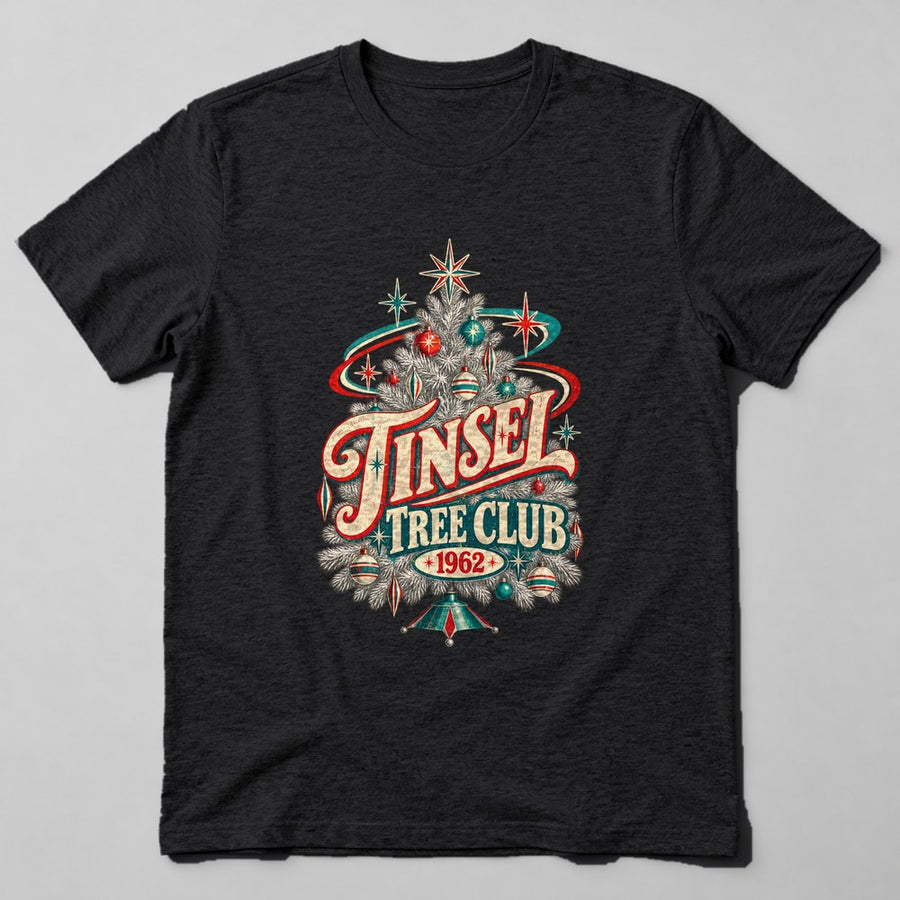 Tinsel Tree Club 1962 T-Shirt in Black