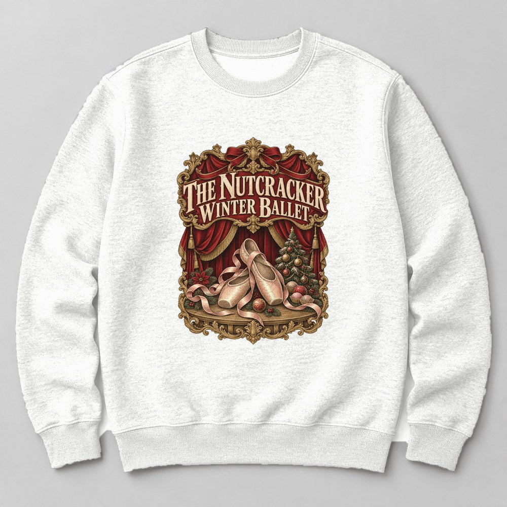 The Nutcracker Winter Ballet Sweatshirt in White
