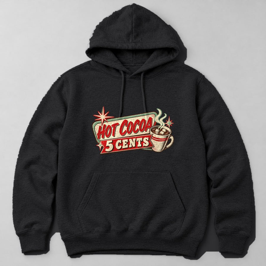 Hot Cocoa 5 Cents Hoodie in Black