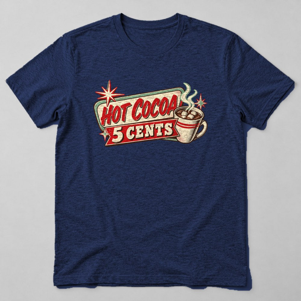 Hot Cocoa 5 Cents T-Shirt in Navy