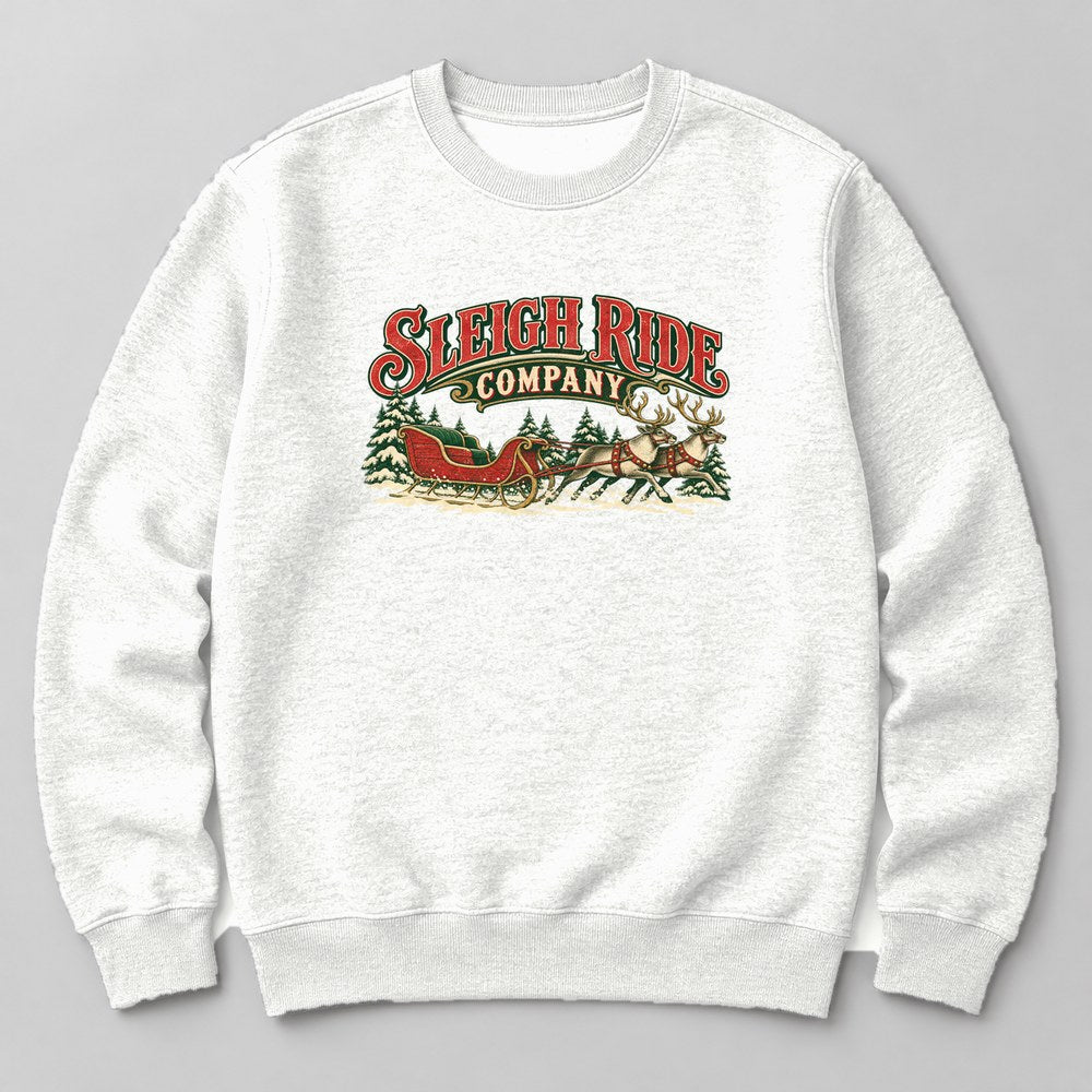 Sleigh Ride Company Sweatshirt in White