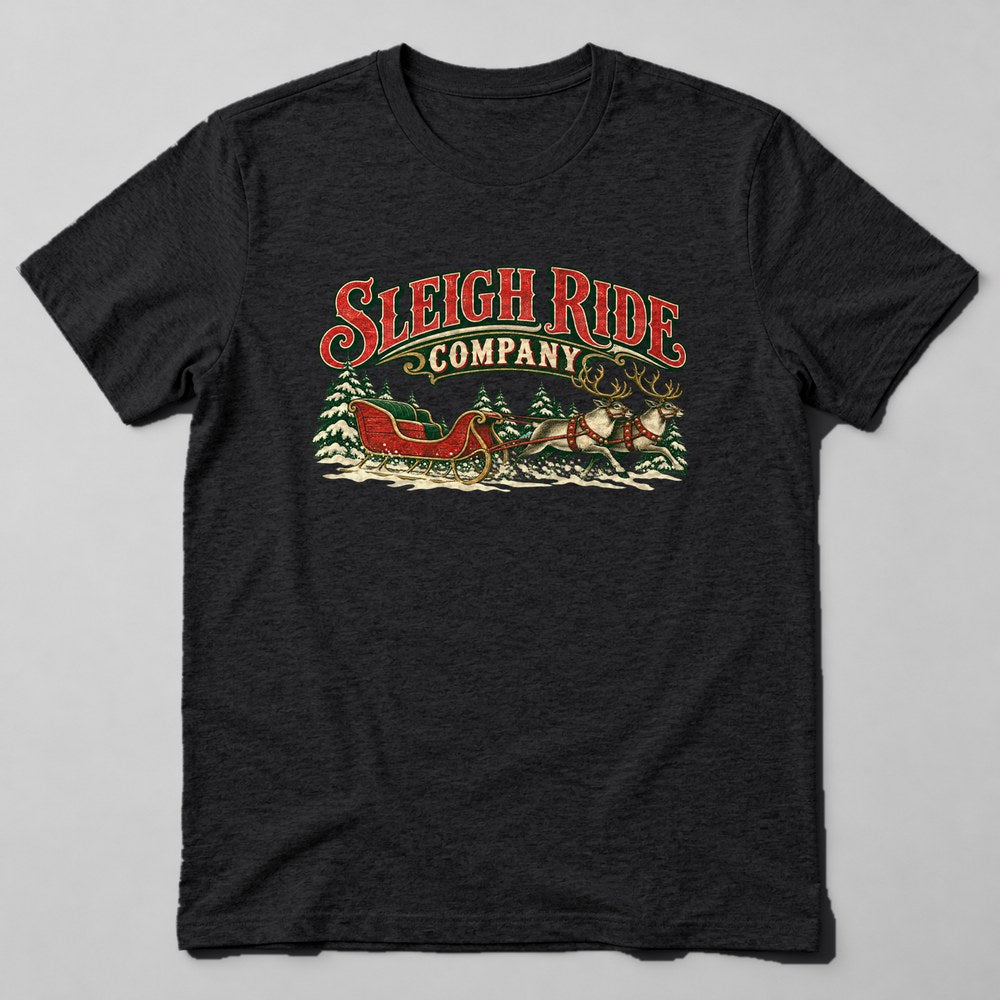 Sleigh Ride Company T-Shirt in Black