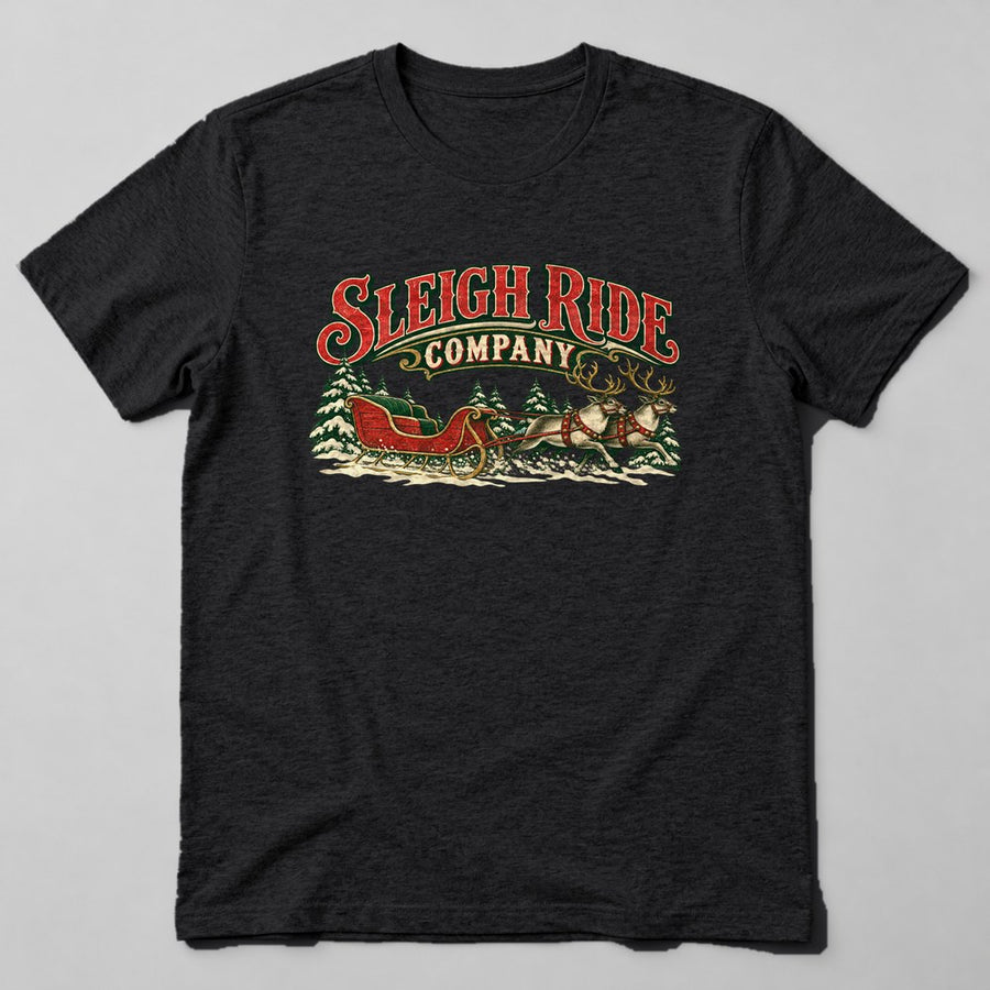 Sleigh Ride Company T-Shirt in Black