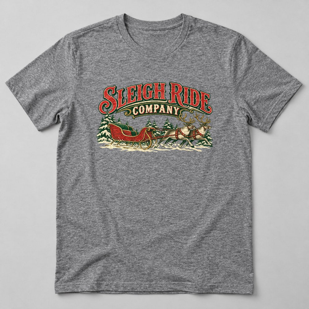 Sleigh Ride Company T-Shirt in Heather Grey