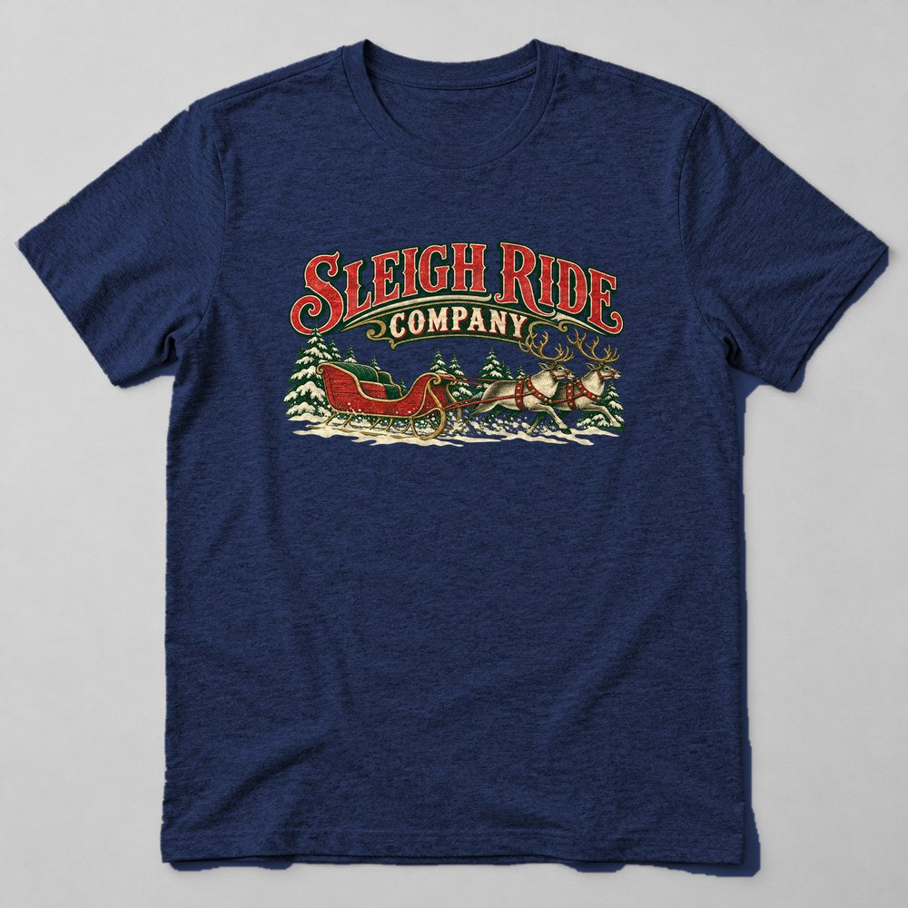Sleigh Ride Company T-Shirt in Navy