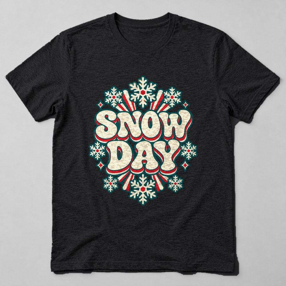 Snow Day T-Shirt in Black