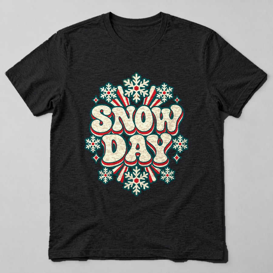 Snow Day T-Shirt in Black