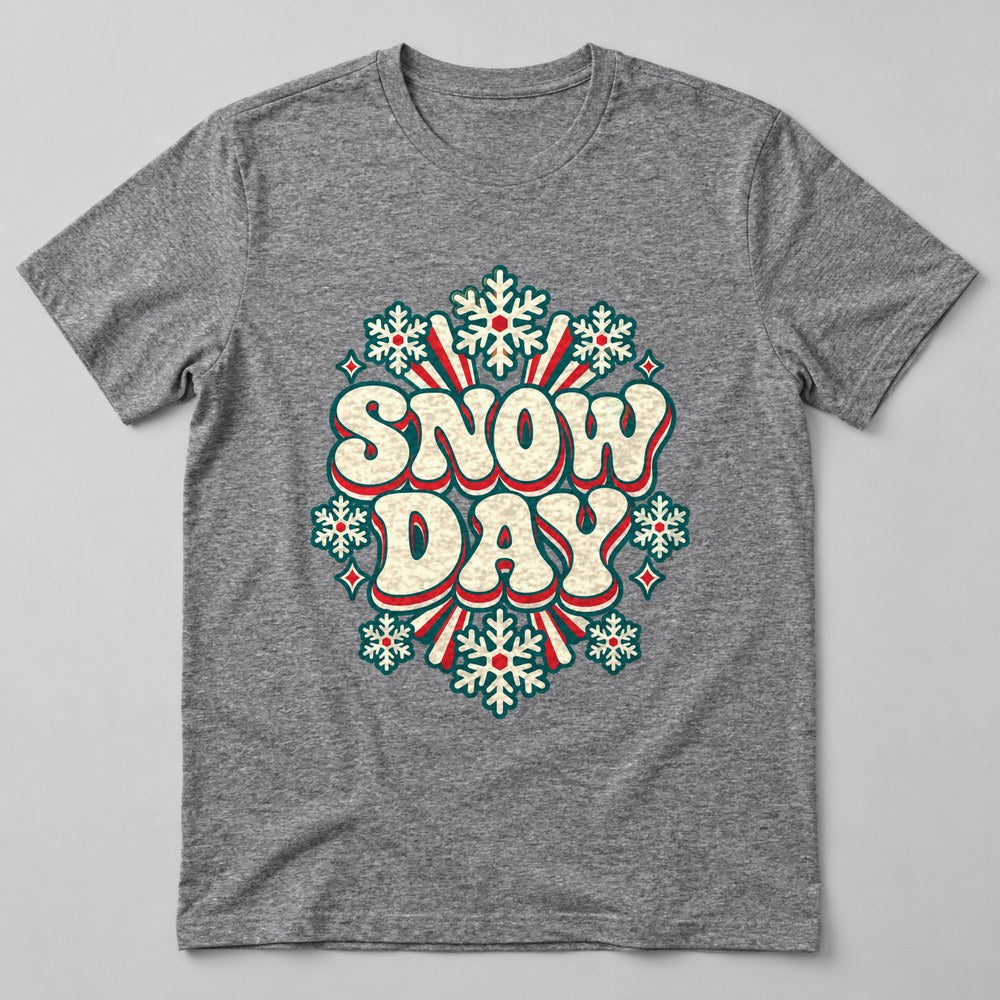 Snow Day T-Shirt in Heather Grey