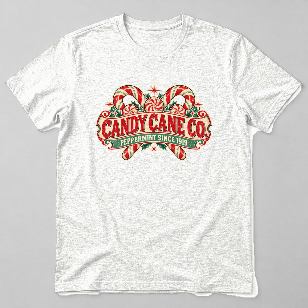Candy Cane Co. Peppermint Since 1919 T-Shirt in White