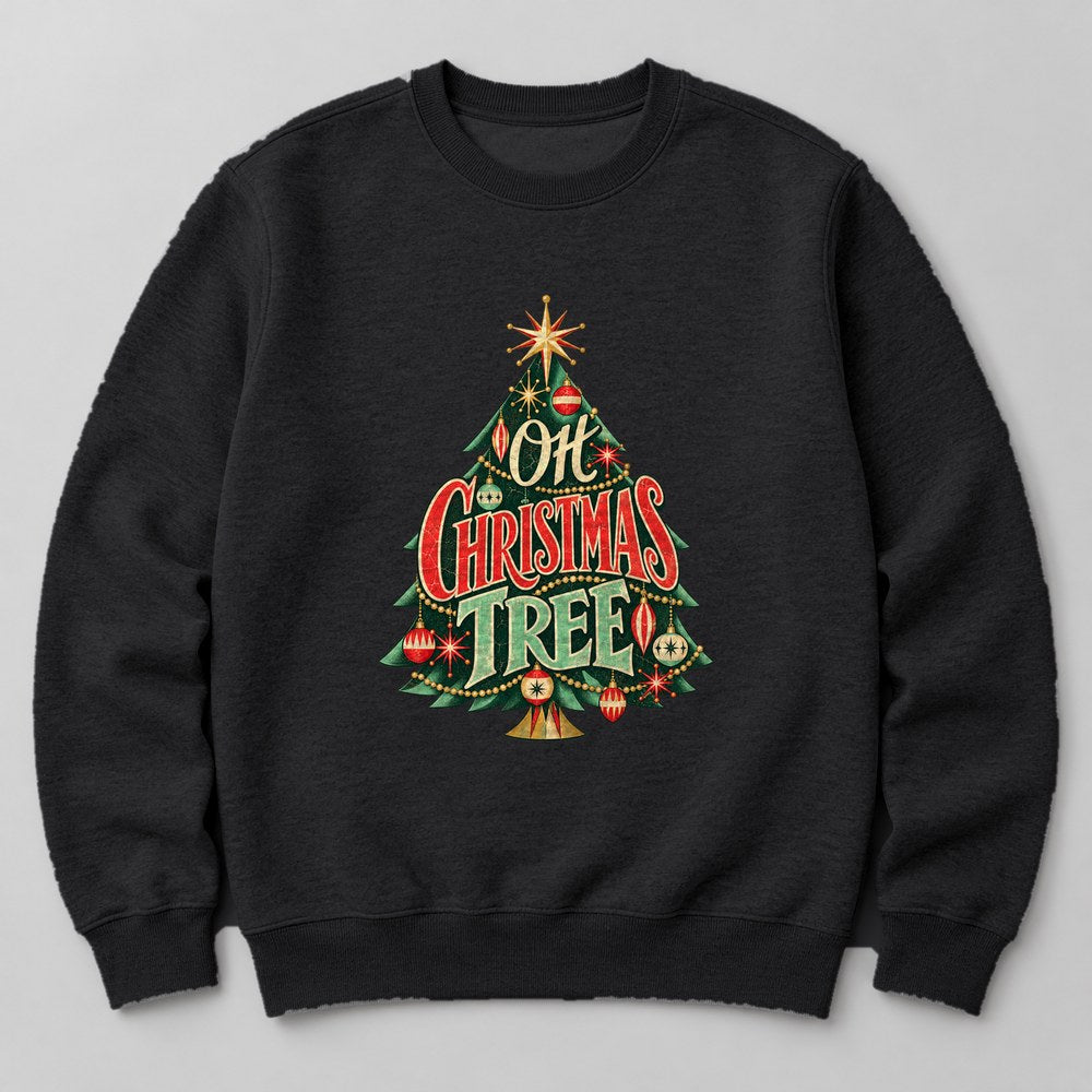 Oh Christmas Tree Sweatshirt in Black