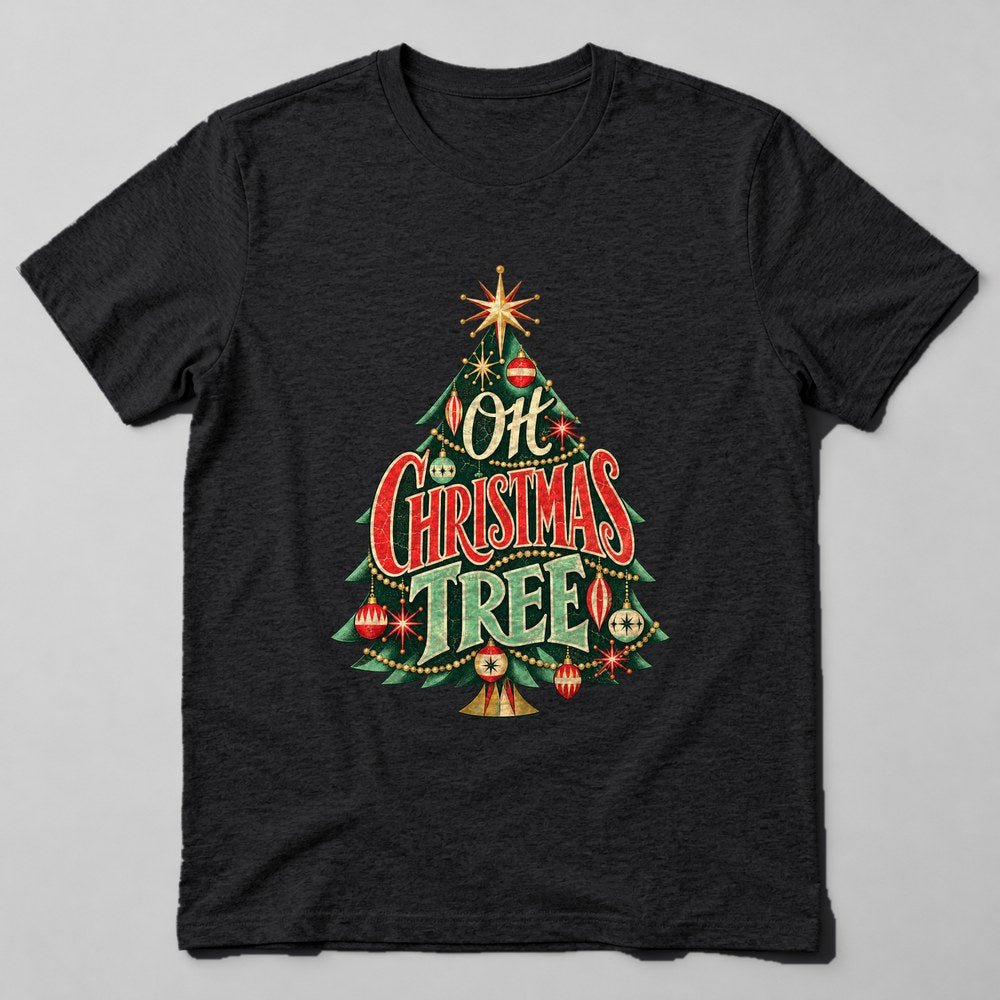 Oh Christmas Tree T-Shirt in Black