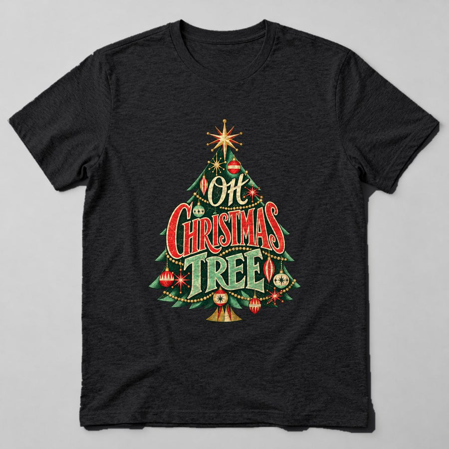 Oh Christmas Tree T-Shirt in Black