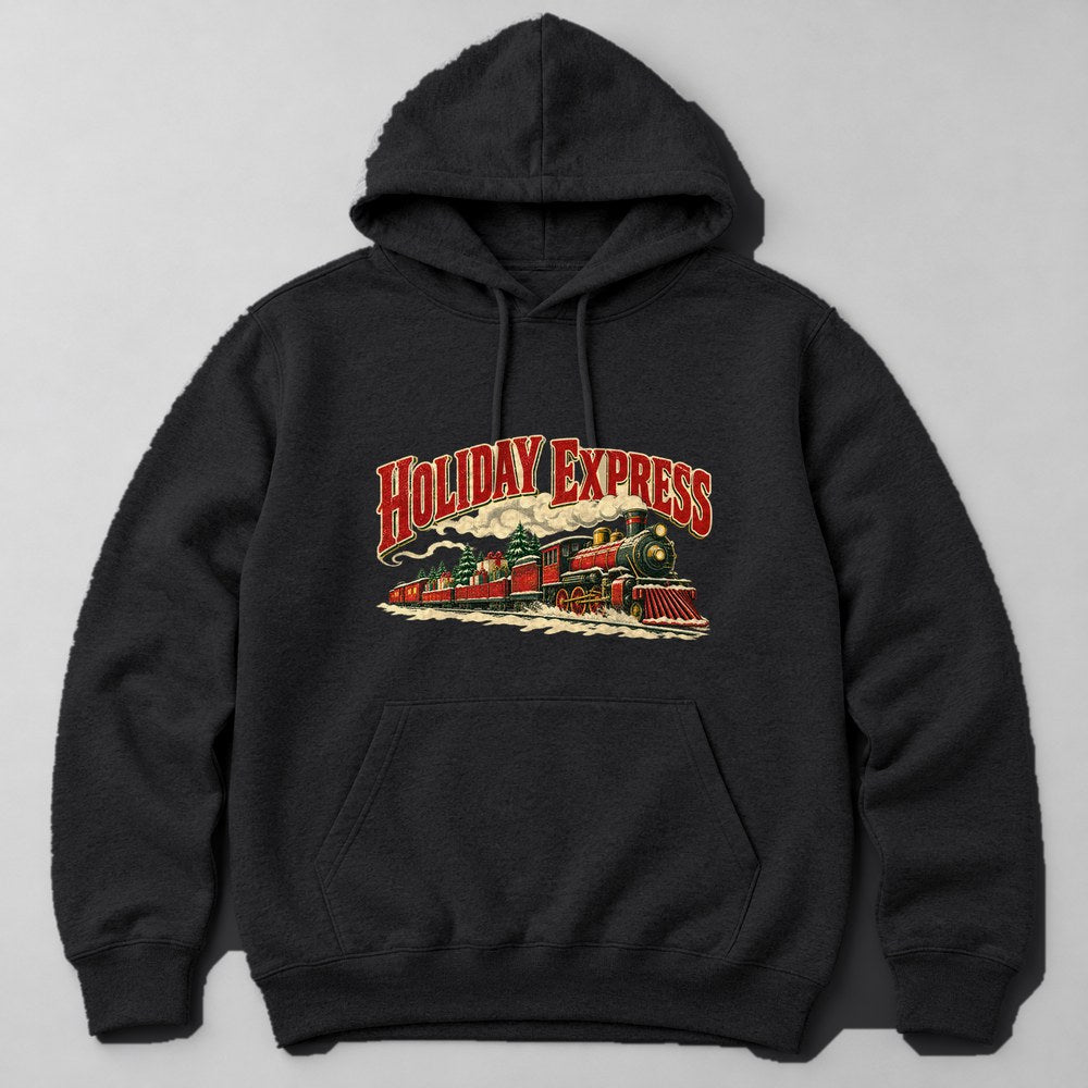 Holiday Express Hoodie in Black