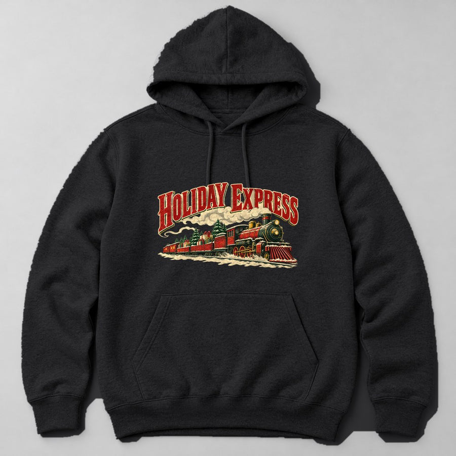 Holiday Express Hoodie in Black