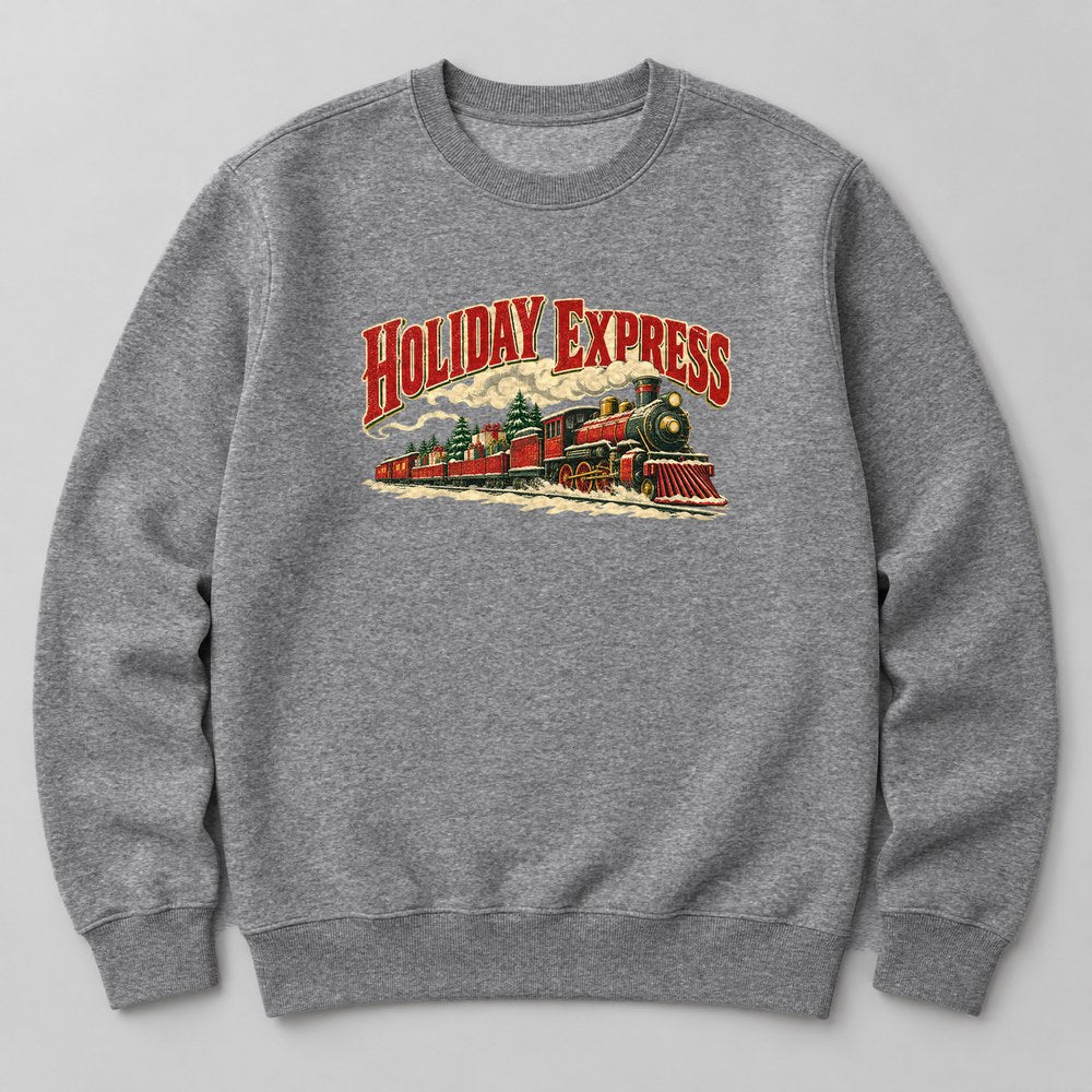 Holiday Express Sweatshirt in Heather Grey