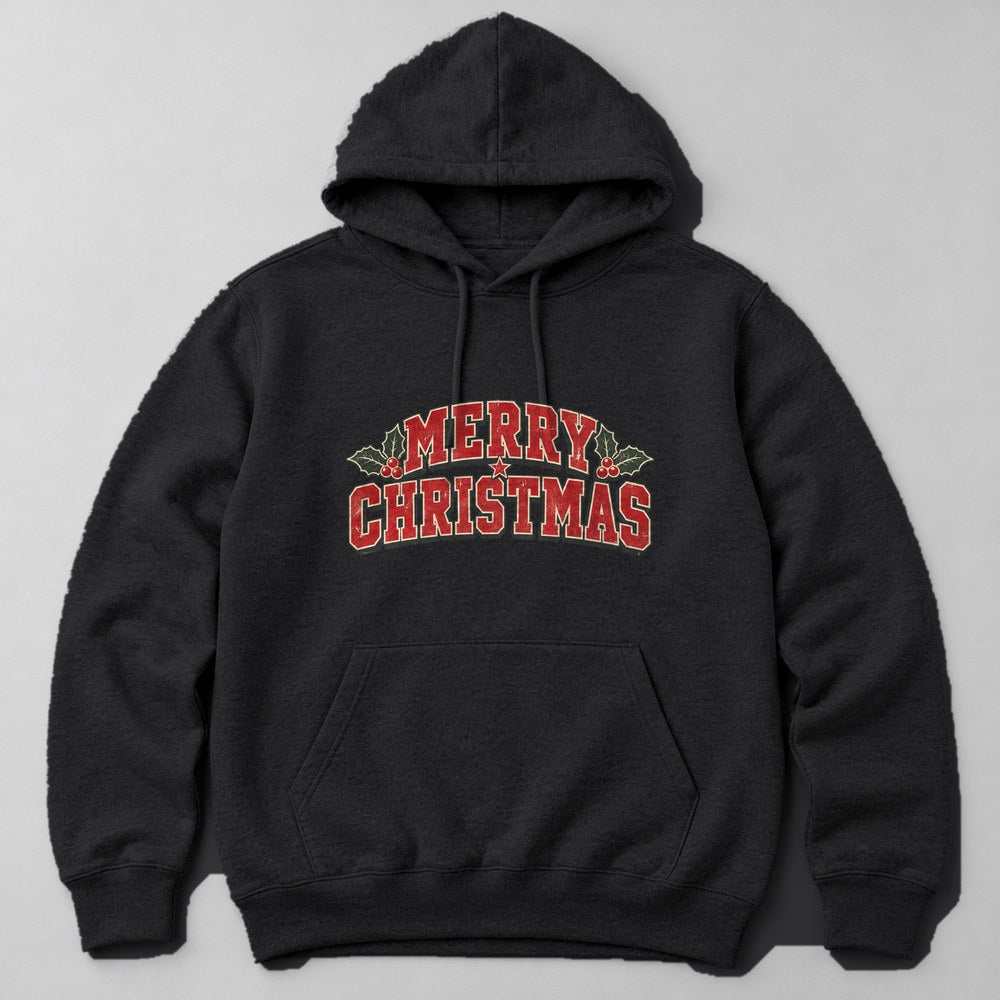 Merry Christmas Hoodie in Black