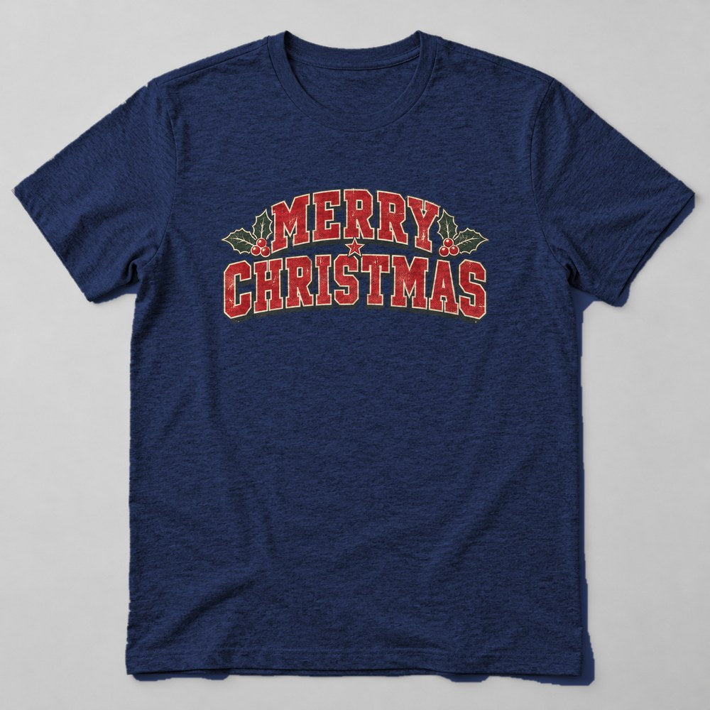 Merry Christmas T-Shirt in Navy